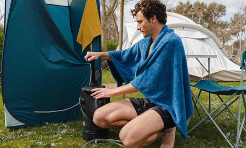 How to shower the right way while camping