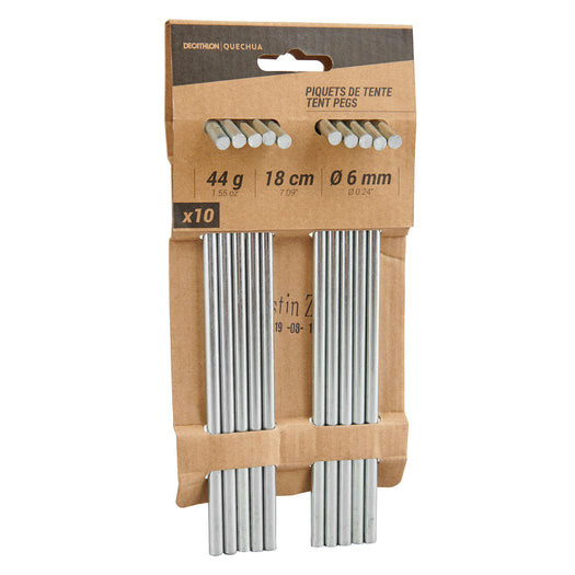 Quechua Steel Tent Pegs 10-Pack, unspecified Image 2 of 2