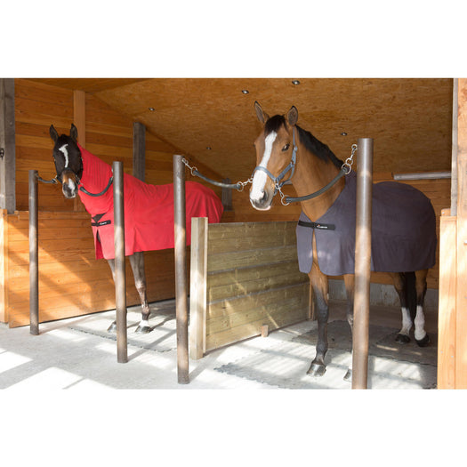 Fouganza Horseback Riding Schooling Halter for Horse and Pony, black Image 3 of 5