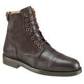 Paddock Adult Lace-Up Horse Riding Black Jodhpur Boots, Image of