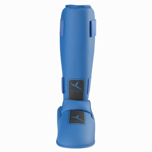 A photo of the Domyos Karate Shin and Foot Guard in use