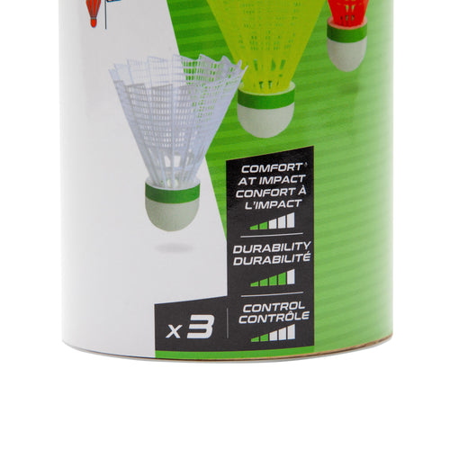 A photo of the Badminton Outdoor Shuttlecock X 3 in use