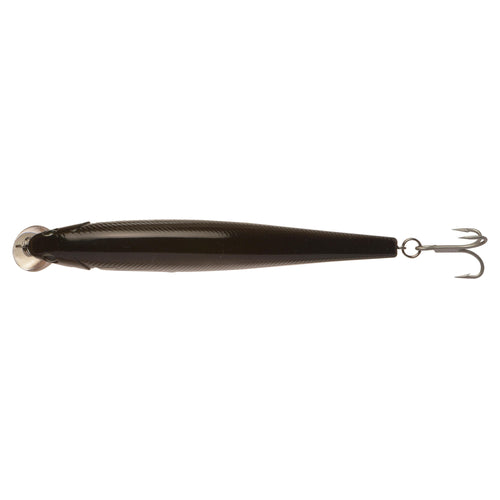 A photo of the Tolson 120 Black Back Floating Sea Plug Lure in use