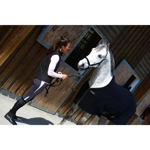 Fouganza 200 Horse Riding Horse Pony Stable Rug Polar, black Image 2 of 5