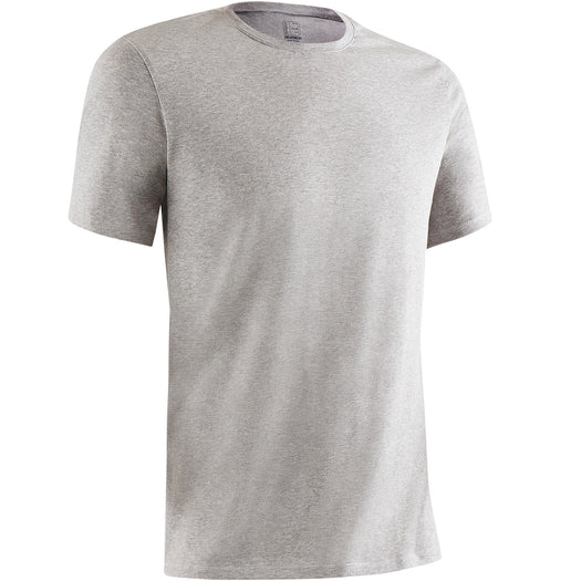Pilates and Gentle Gym Regular-Fit T-Shirt 500, light gray Image 2 of 2
