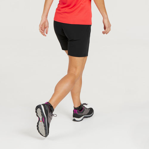 A photo of the Quechua MH500 Hiking Shorts Women's in use