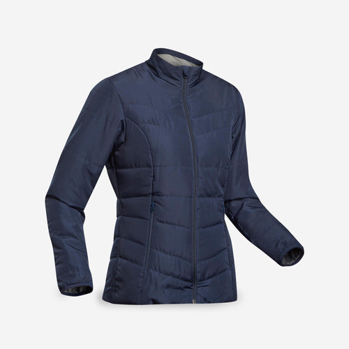 A photo of the Forclaz Women's MT50 Synthetic Puffer Jacket in use