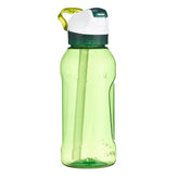 Water Bottle With Instant Stopper & Straw 0.5L - Green, Image of