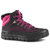 SH100 Warm Waterproof Lace-Up Hiking Boots Kids', Image of