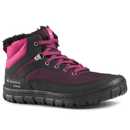 SH100 Warm Waterproof Lace-Up Hiking Boots Kids', Image of