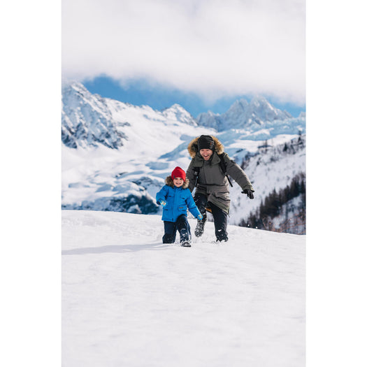Kids' warm waterproof snow hiking boots SH100 - Velcro Size 7 - 5.5, damson Image 5 of 10