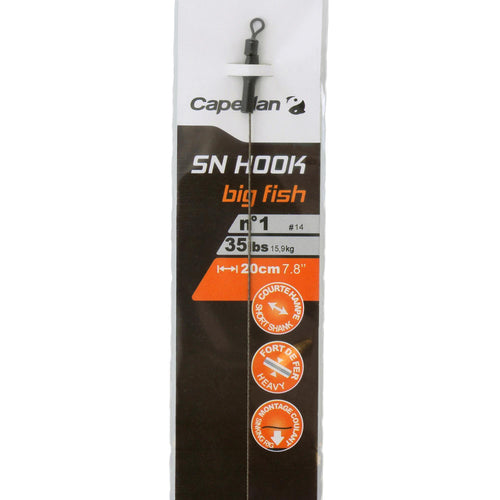 A photo of the CARP FISHING LEADER SN HOOK BIG FISH in use
