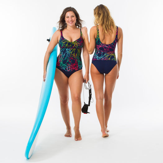 Women's 1-Piece Body-Sculpting Swimsuit DOLI NENU, scarlet red Image 4 of 5