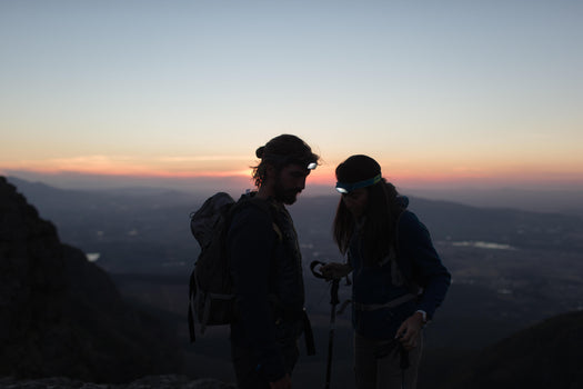Forclaz ONNIGHT 100 Battery-Powered 80 Lumens Hiking Head Lamp, black Image 1 of 2