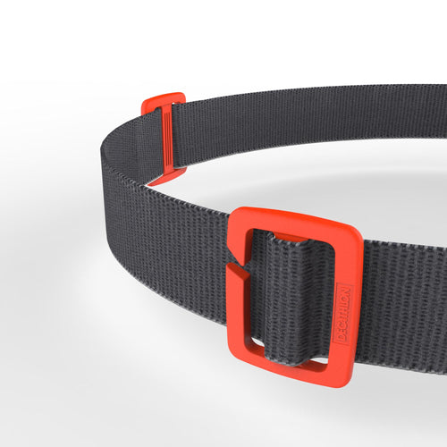 A photo of the Forclaz ONNIGHT 100 Battery-Powered 80 Lumens Hiking Head Lamp in use
