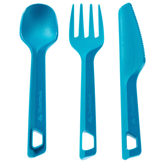 Quechua 3-Piece Plastic Camping Cutlery Set, Image 3 of 3