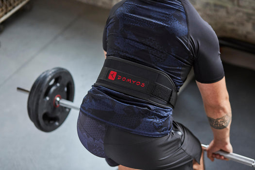 Domyos Polyester Weight Training Lumbar Belt, black Image 5 of 5