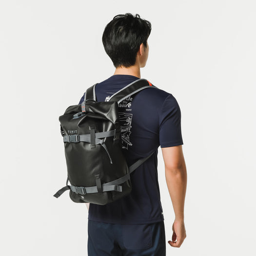 Itiwit IPX6 Waterproof Backpack Roll Top Dry Bag 20L, carbon gray Image 5 of 5