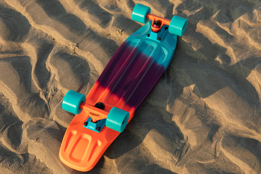 Oxelo Big Yamba 120 Complete Cruiser Skateboard 26.8''x7.5'', teal green Image 1 of 5