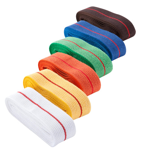 A photo of the Outshock 98" Stripe Karate Belt in use