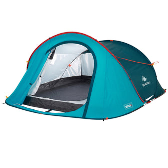 Quechua 2 Second Waterproof Pop Up Camping Tent 3 Person, Image of