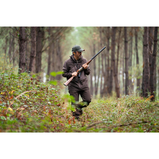 SOFTSHELL HUNTING JACKET 500 - BROWN, deep shale Image 6 of 9