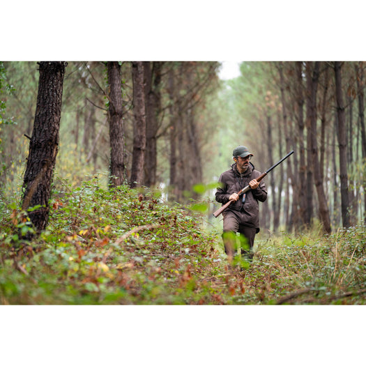 SOFTSHELL HUNTING JACKET 500 - BROWN, deep shale Image 4 of 9