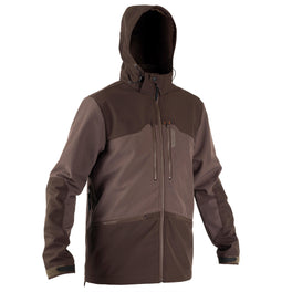 SOFTSHELL HUNTING JACKET 500 - BROWN, Image of
