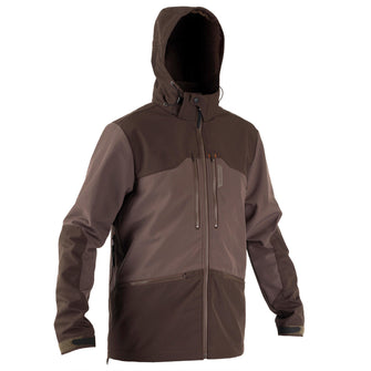 SOFTSHELL HUNTING JACKET 500 - BROWN, Image of