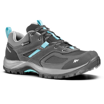 Women's waterproof mountain walking boots MH100 – Blue Plum, Image of