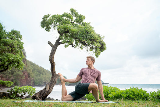 Men's Gentle Yoga Shorts - Grey, dark gray Image 3 of 4
