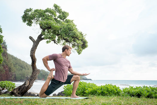 Men's Gentle Yoga Shorts - Grey, dark gray Image 2 of 4