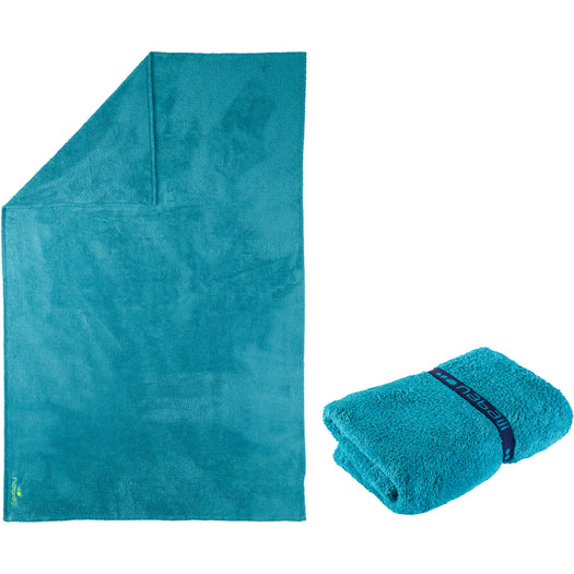 Swimming Microfibre Towel Size XL, teal green Image 2 of 2