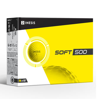Matte Golf Balls soft 500 - 12 pack, Image of
