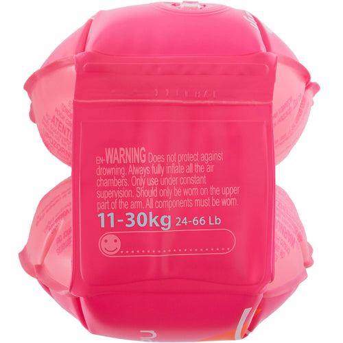 A photo of the Nabaiji Swimming Armbands Kids 25-65 Pounds in use