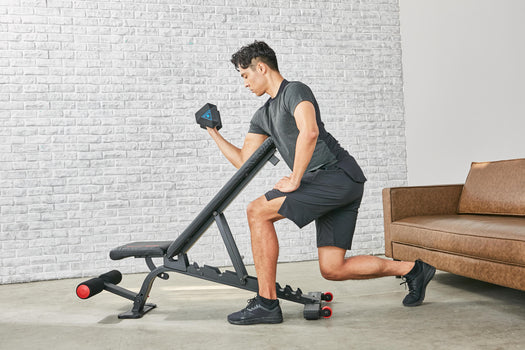 Domyos 900 Reinforced Flat and Incline Weight Bench, black Image 4 of 5