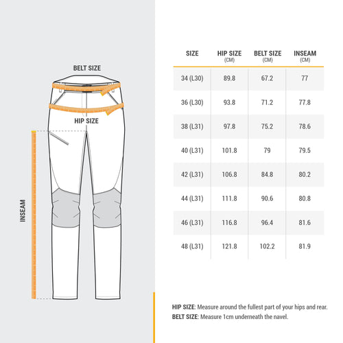A photo of the MH500 Hiking Pants Women's in use