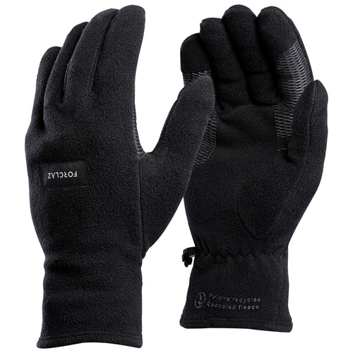 A photo of the Trek 100 Fleece Backpacking Gloves in use