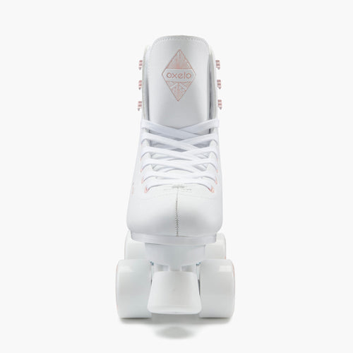 A photo of the Oxelo Quad Artistic Roller Skate 54mm 85A Adult in use