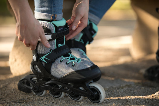 Oxelo FIT100 Inline Fitness Roller Skate 76mm 80A Women, pale gray Image 4 of 5