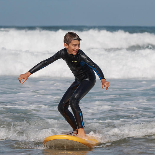 Kids' full wetsuit 100 2 2 - Navy, navy blue Image 2 of 3