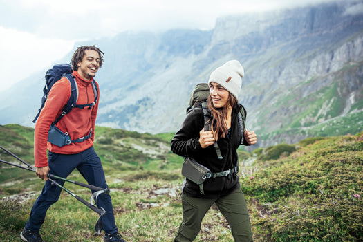 Women's Hiking Fleece Jacket - MH120, light gray Image 4 of 5