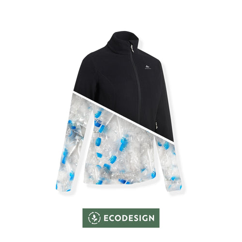 A photo of the Women's Hiking Fleece Jacket - MH120 in use