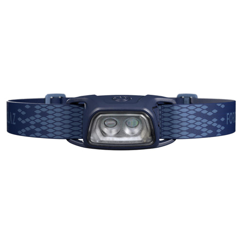 A photo of the Forclaz Trek 100 Rechargeable 200 Lumens USB Hiking Head Lamp in use