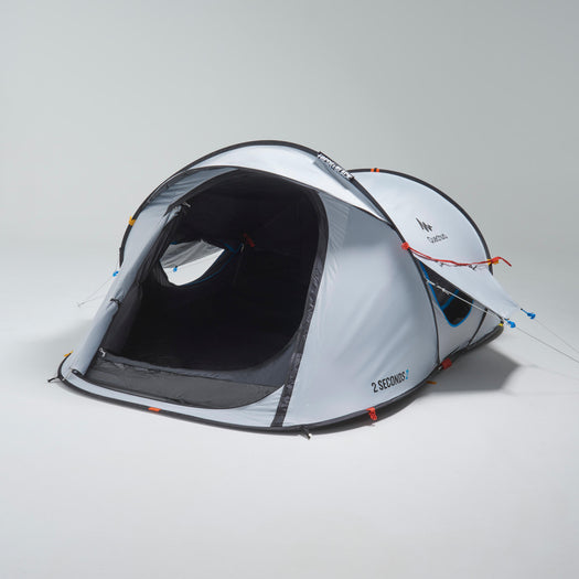 Quechua 2 Second Fresh & Black Waterproof Pop Up Camping Tent 2 Person, white Image 5 of 5