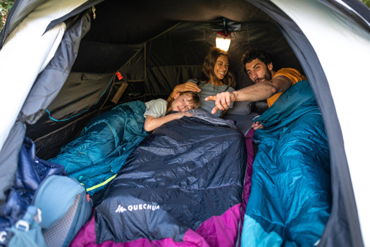 Quechua 2 Second Fresh & Black Waterproof Pop Up Camping Tent 3 Person, white Image 3 of 4