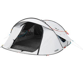 Quechua 2 Second Fresh & Black Waterproof Pop Up Camping Tent 3 Person, Image of
