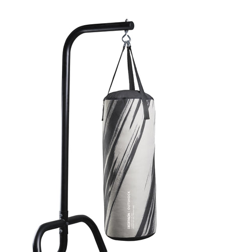 A photo of the Outshock Bag + Mitts + Jump Rope Cardio Boxing Kit in use