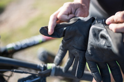 Rockrider XC Light Mountain Bike Gloves Adult, black Image 3 of 5