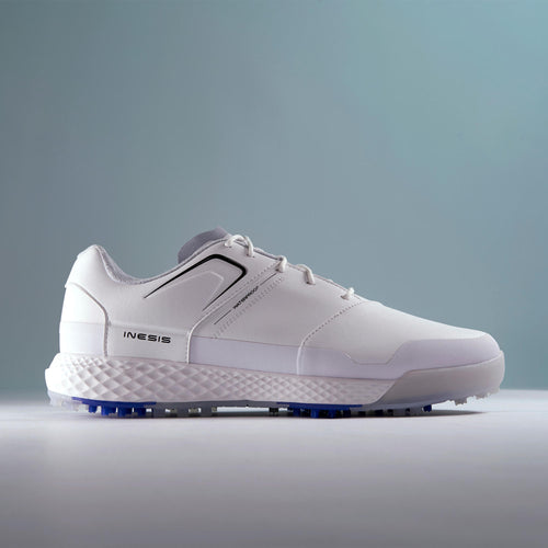 A photo of the Inesis Men's Waterproof Grip Golf Shoes in use